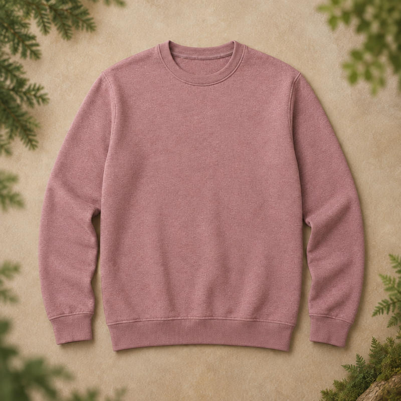 Dusty rose women’s crew neck sweatshirt